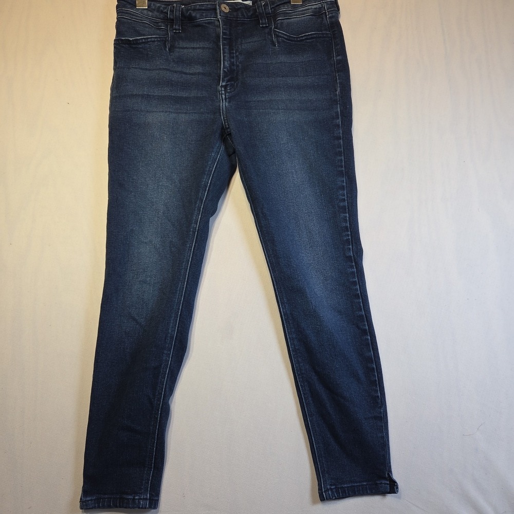 Kancan Women Jeans Size 30 Dark Wash Skinny Stretch Ankle Cropped Denim